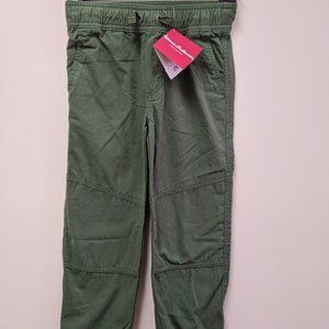 NWT Hanna Andersson Olive Green Twill Joggers